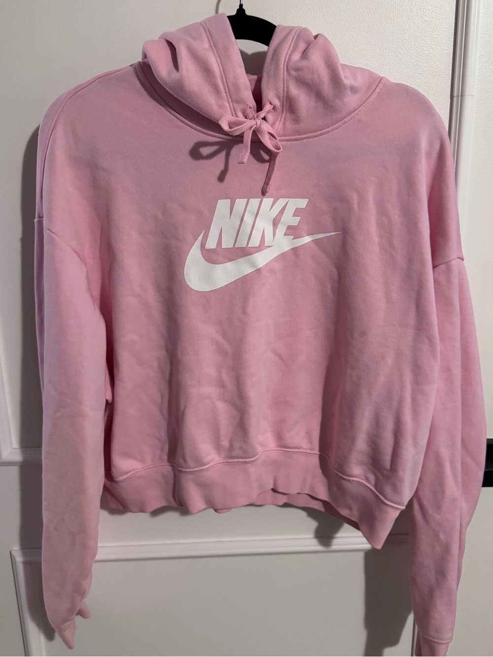 Nike Pink Logo Pullover Hoodie